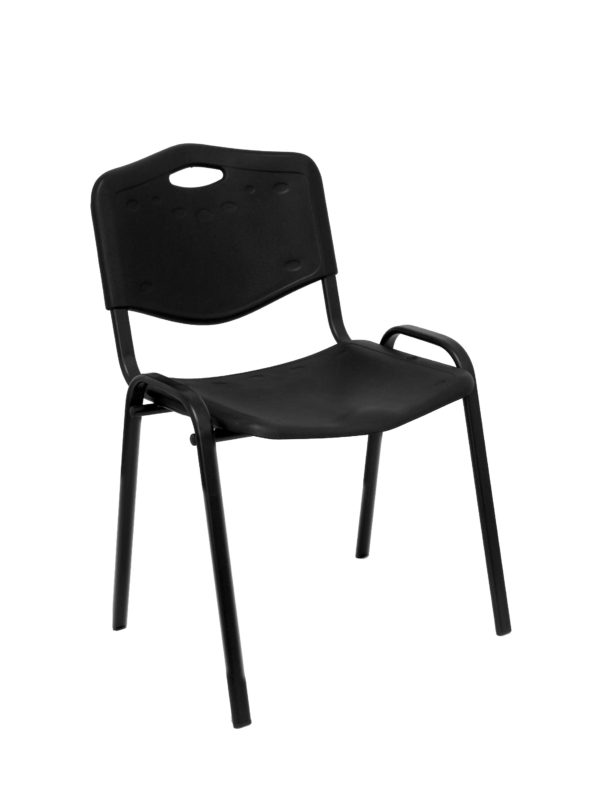 PACK 2 SILLAS ROBLEDO PVC NEGRO