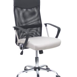 SILLA GONTAR RESPALDO MALLA NEGRO ASIENTO GRIS CLA