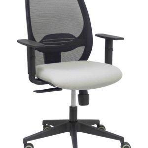 SILLA CILANCO NEGRA MALLA NEGRA ASIENTO BALI GRIS