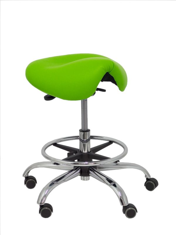 TABURETE ALATOZ SIMILPIEL VERDE PISTACHO