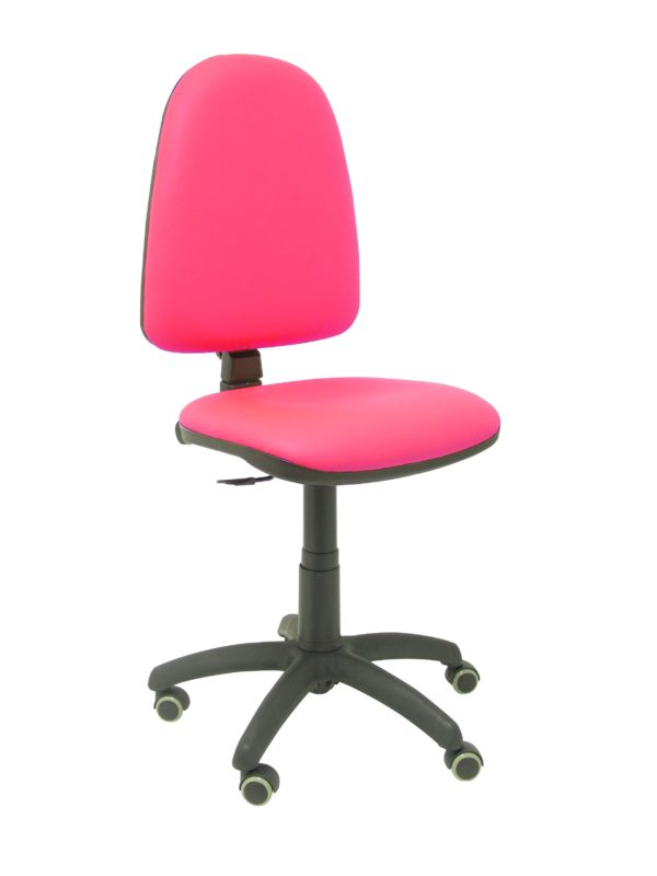 SILLA AYNA SIMILPIEL ROSA RUEDAS DE PARQUE