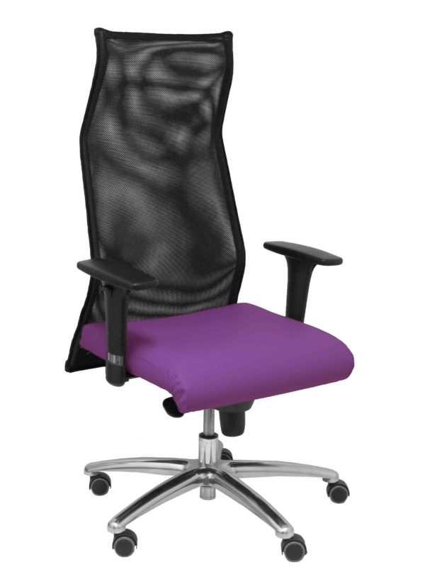 SILLON SAHUCO SIMILPIEL MORADO