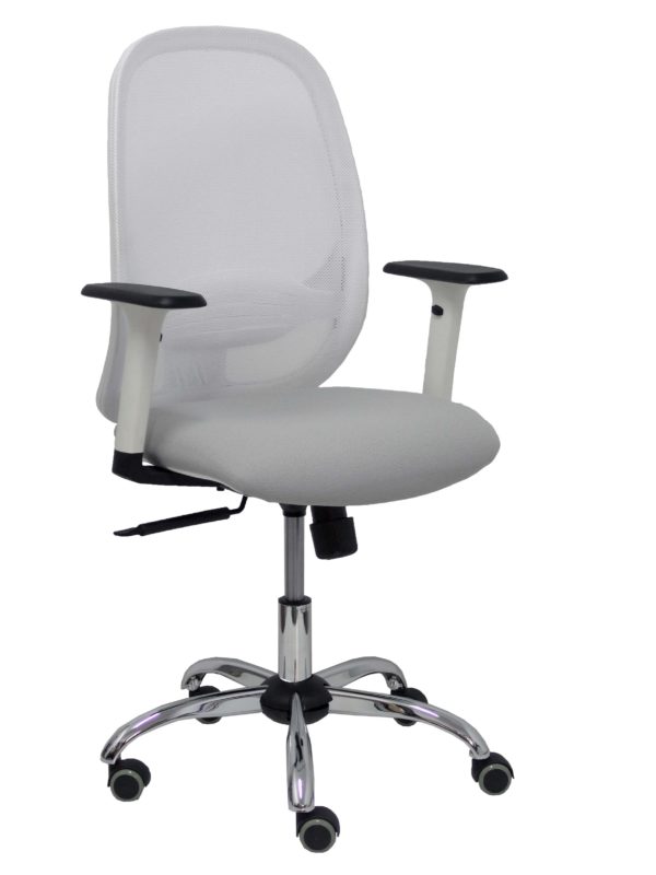 SILLA CILANCO BLANCA MALLA BLANCA ASIENTO BALI GRI