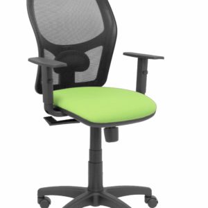 SILLA ALOCEN MALLA NEGRA ASIENTO BALI PISTACHO BRA