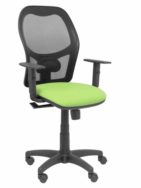 SILLA ALOCEN MALLA NEGRA ASIENTO BALI PISTACHO BRA