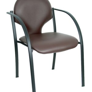 PACK 2 SILLAS HELLIN CHASIS NEGRO SIMILPIEL MARRON