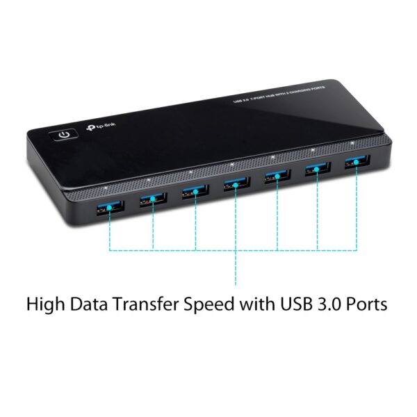 HUB USB 3.0 TP-LINK 7 PUERTOS CON 2P 2.4A ALIM. EX