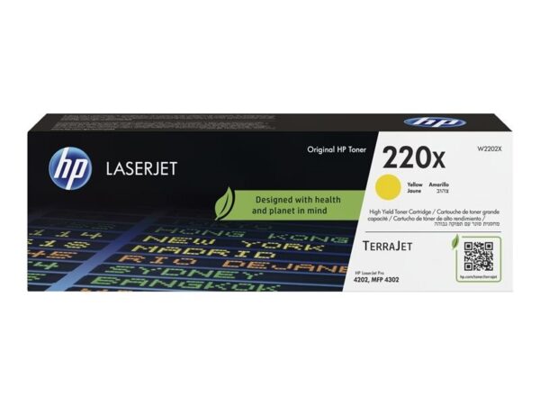 TONER HP 220X W2202X 5.5K AMARILLO 4202XX-4302XX