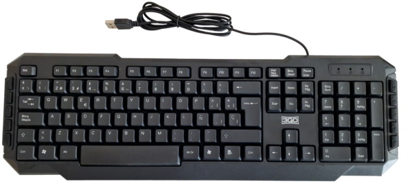 TECLADO 3GO DRILE NEGRO MULTIMEDIA USB