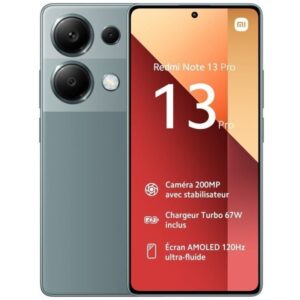 TELEFONO MOVIL XIAOMI REDMI NOTE 13 PRO VERDE NFC 6.67"-OC2.0