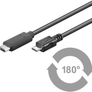 CABLE MICROCONNECT USB-C MACHO A MICROUSB 1M