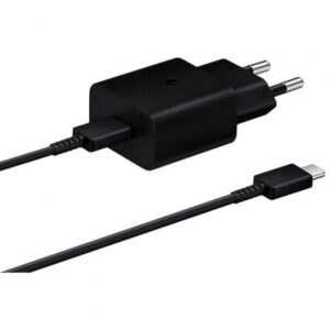 SAMSUNG CARGADOR 15W TIPO C BLACK CON CABLE
