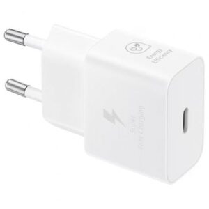 SAMSUNG CARGADOR USB-C 25W WHITE SIN CABLE